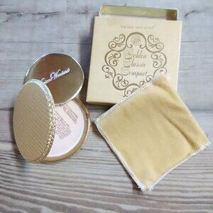 Viviane Woodard golden classic compact VINTAGE - looks unused - dust bag - box